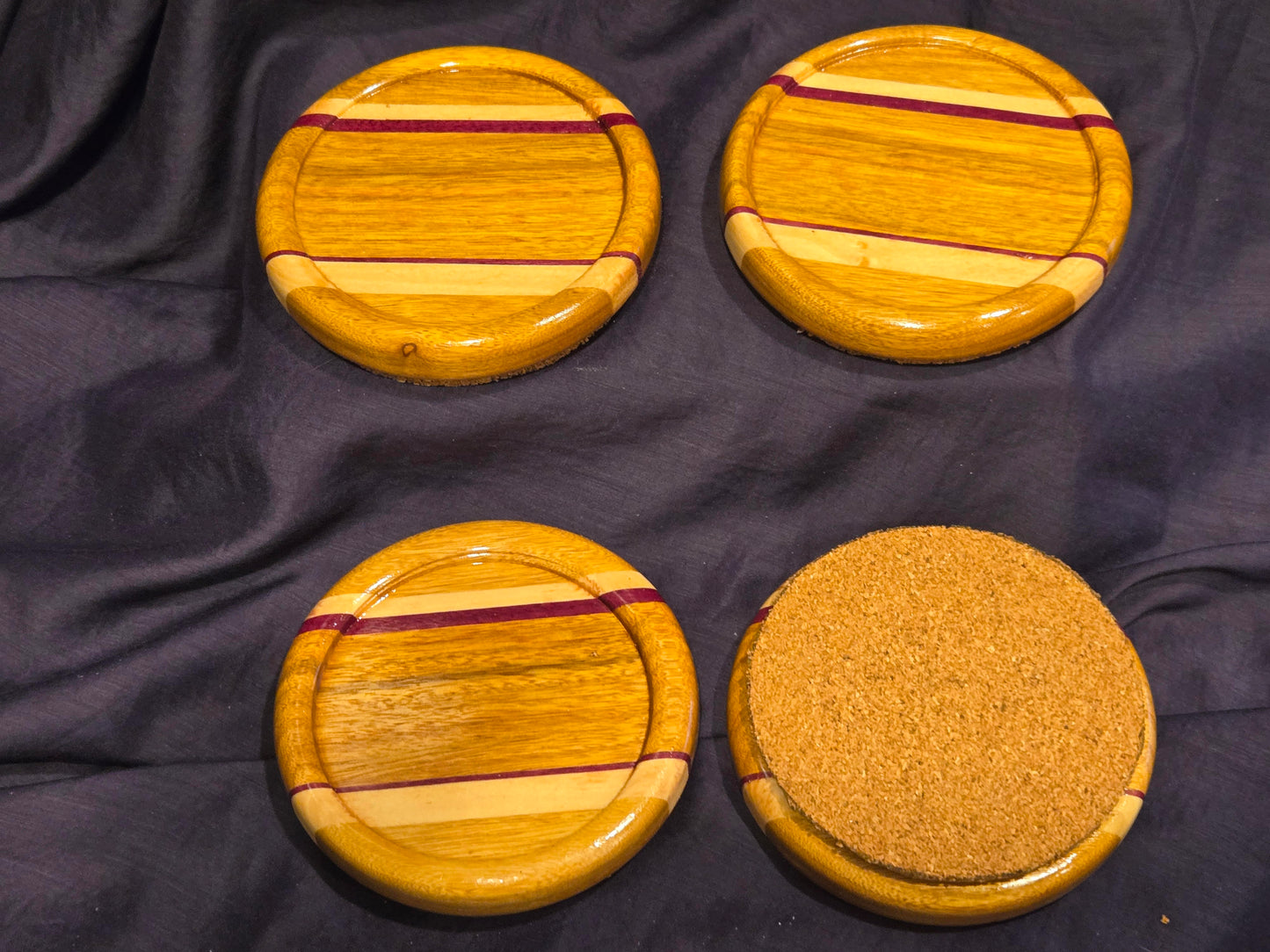 4” Coasters - Set of Four - Canary $50.00