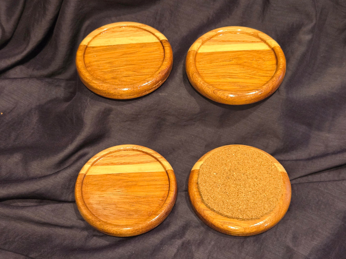 4” Coasters - Set of four - Sapele $50.00