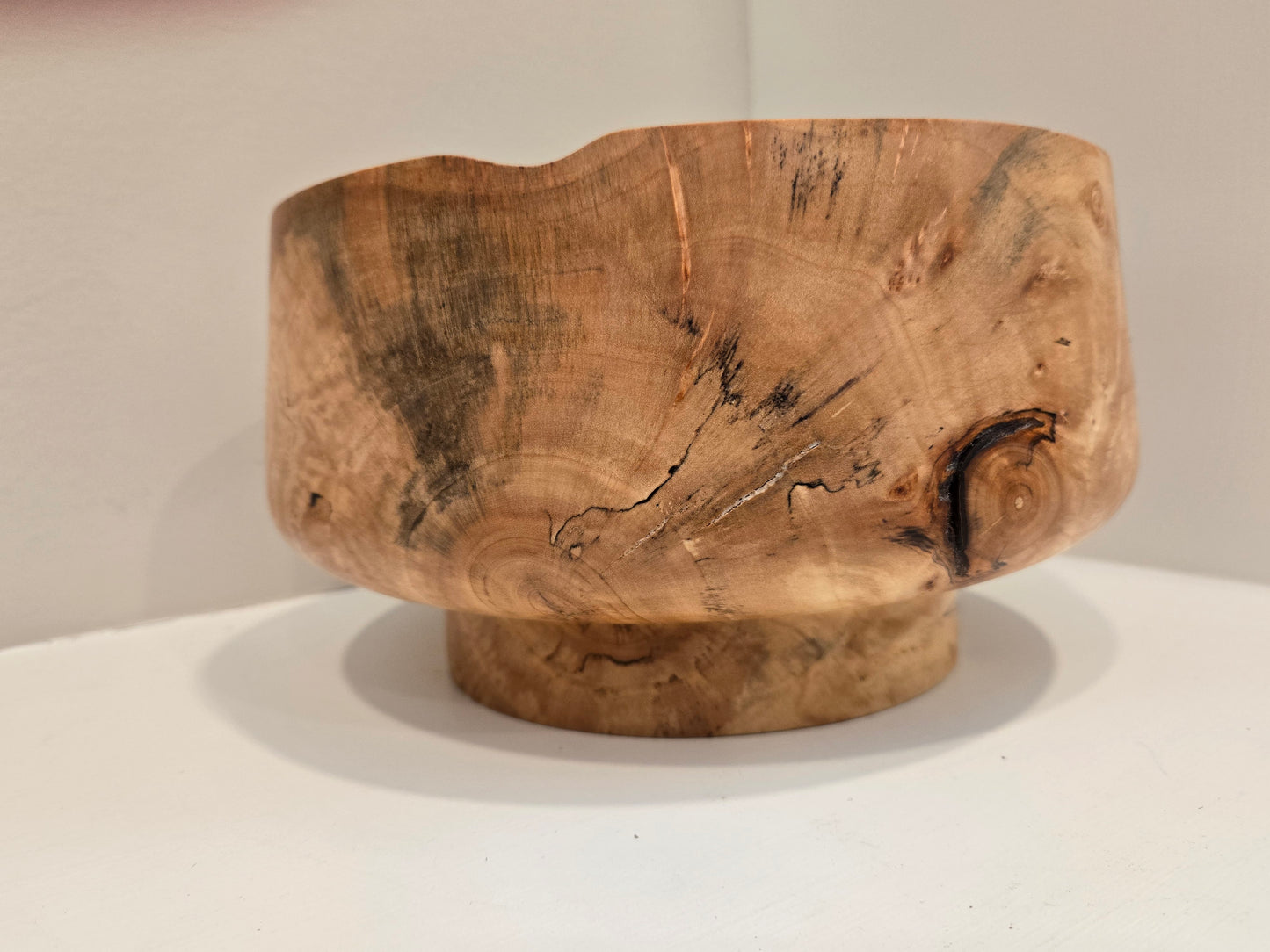 Footed Green Beech Bowl $60.00