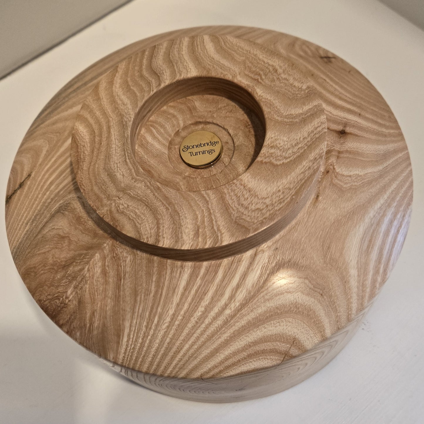 Footed Live Edge Oak Bowl $50.00