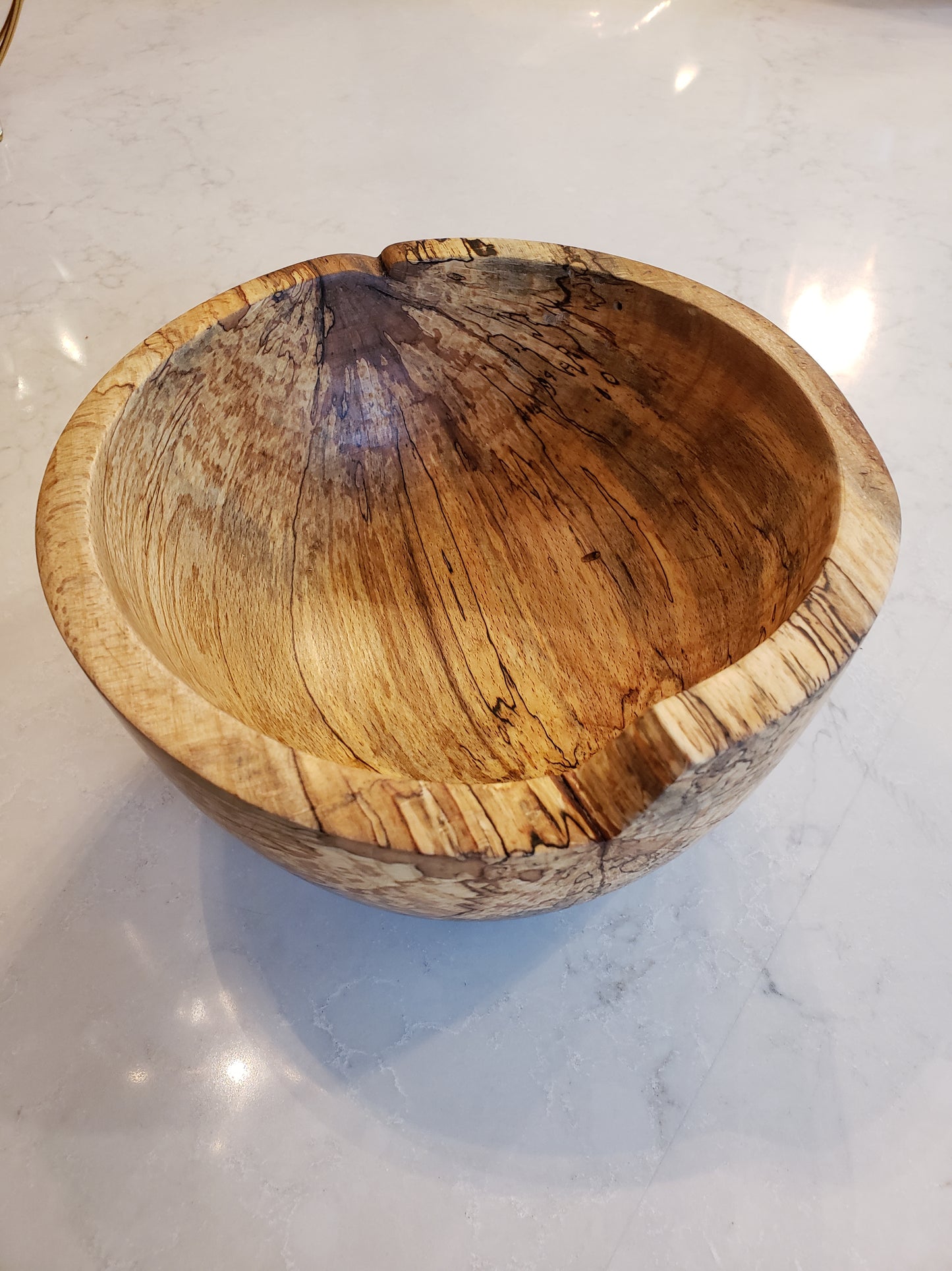 Live Edge Spalted Green Beech Bowl $40.00