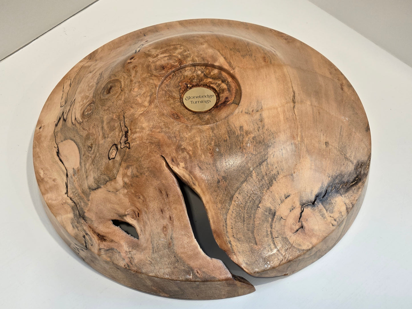 Live Edge Spalted Green Beech Bowl $40.00