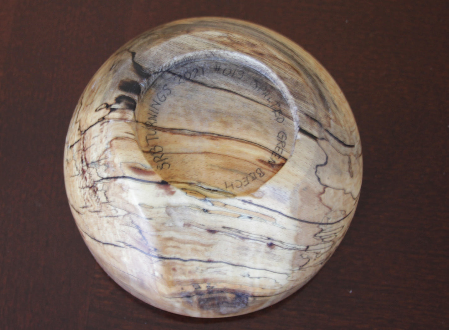 Round Green Beech Bowl $25.00