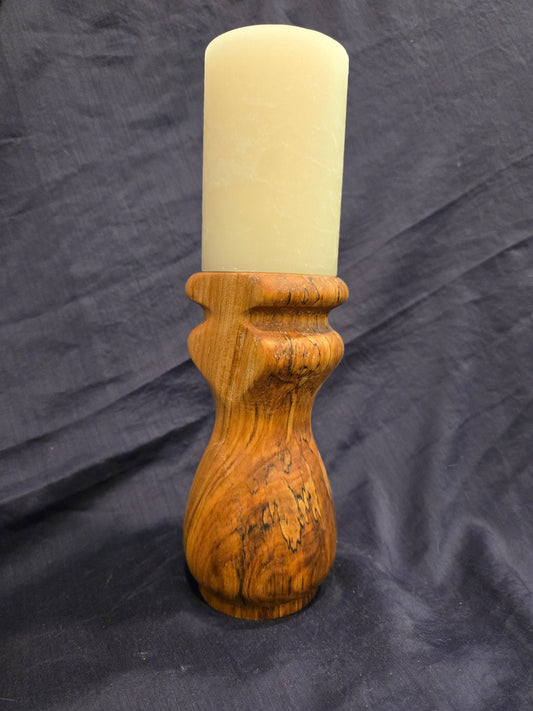 Candle Stand – 2.5” Spalted Plum Wood					$25.00