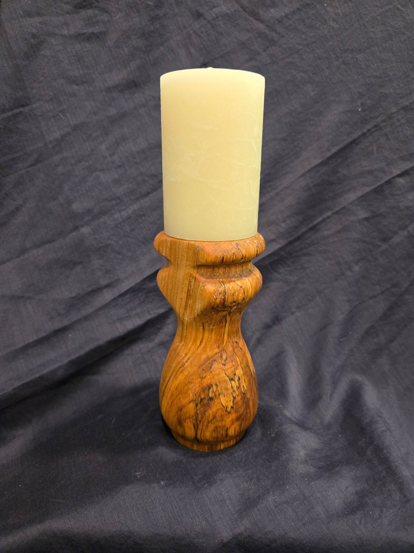 Candle Stand – 2.5” Spalted Plum Wood					$25.00