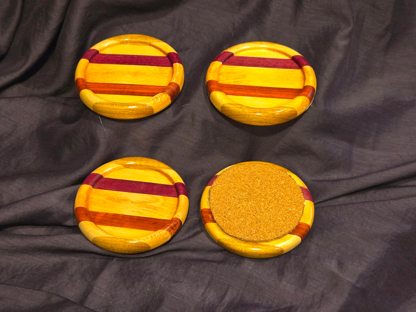 4” Coasters - Set of Four - Poplar						$50.00
