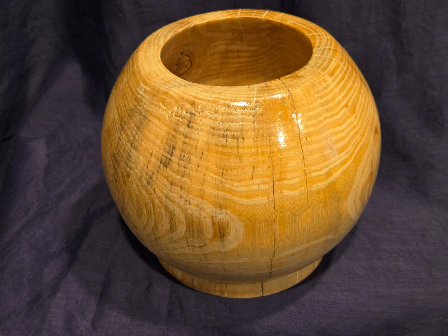 Footed Vase – White Oak						 $40.00