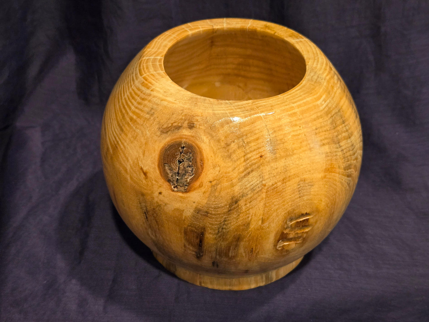 Footed Vase – White Oak						 $40.00