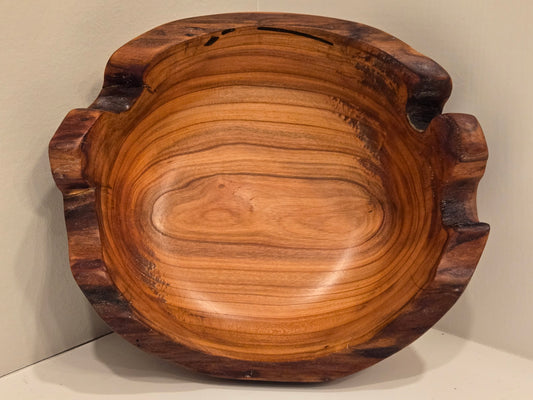 Live Edge Plum Wood Bowl						$40.00