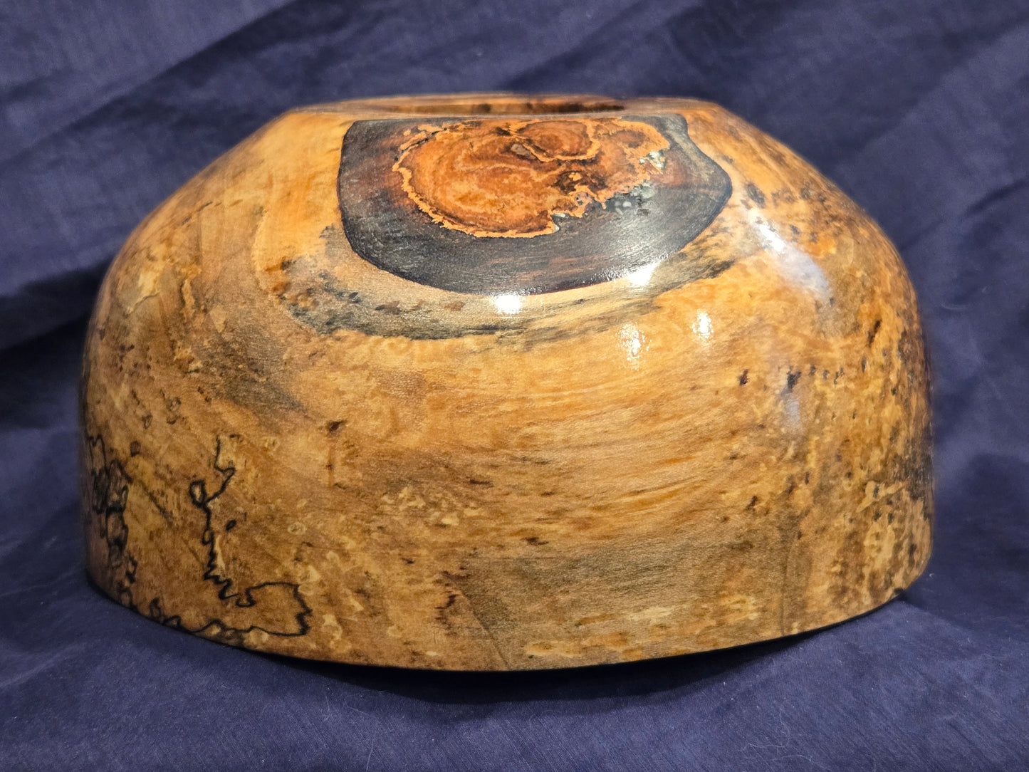 Live Edged Bowl – Spalted Plum					   $50.00