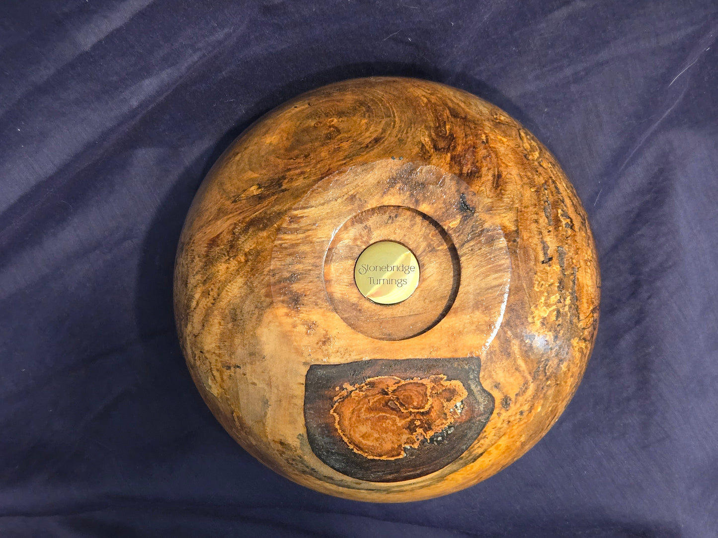 Live Edged Bowl – Spalted Plum					   $50.00
