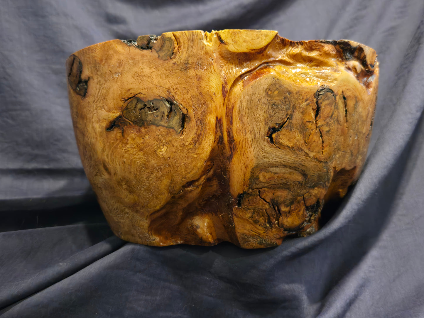 Round Bowl – Unknown Burl 						$80.00